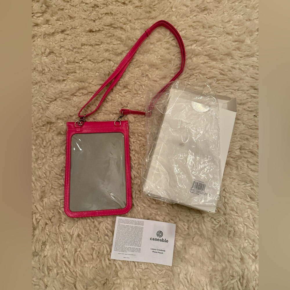 Caseable Pink Crossbody Phone Holder